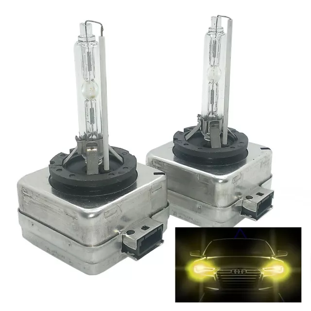 2x HID Xenon Headlight Bulb 3000k Yellow D1S Fits Mercedes RTD1SDB30ME