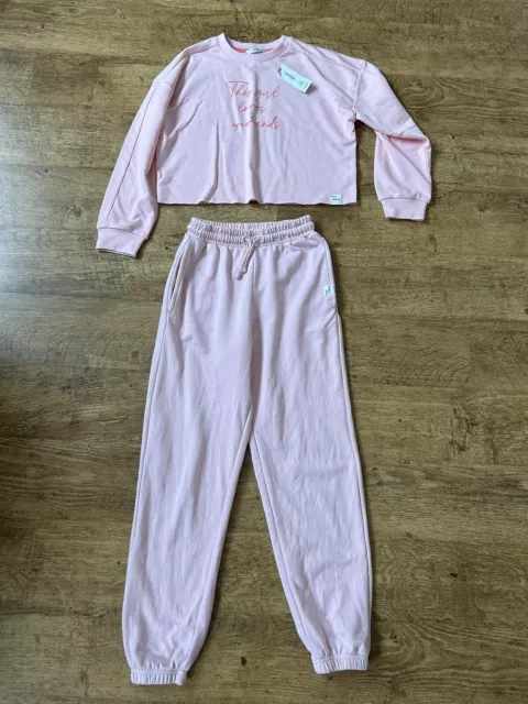 Girls Pink Tracksuit Age 11-12yrs