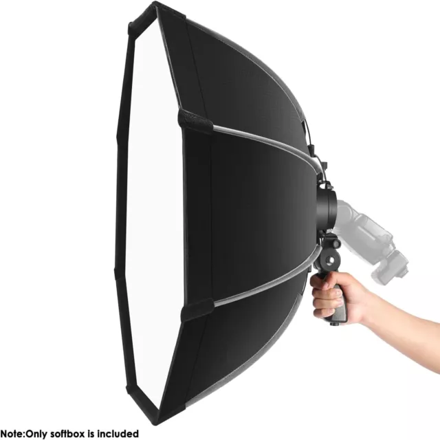 NEEWER 26''/65cm Octagonal Softbox Quick Release, with S-Type Bracket Mount, Car 3