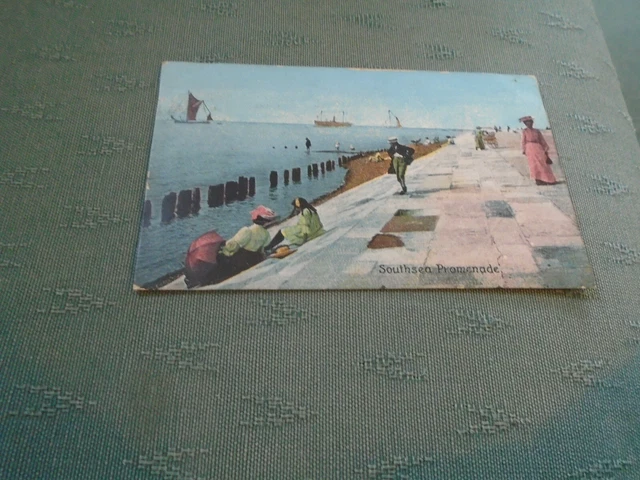1905 Southsea Promenade - Hampshire Postcard