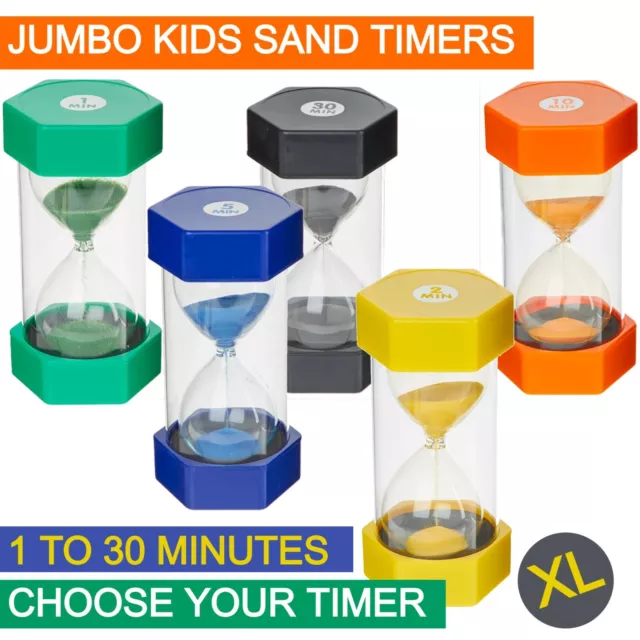 Jumbo Sand Timer for Kids- Colorful and Attractive-Easy to Operate- Visual Tool