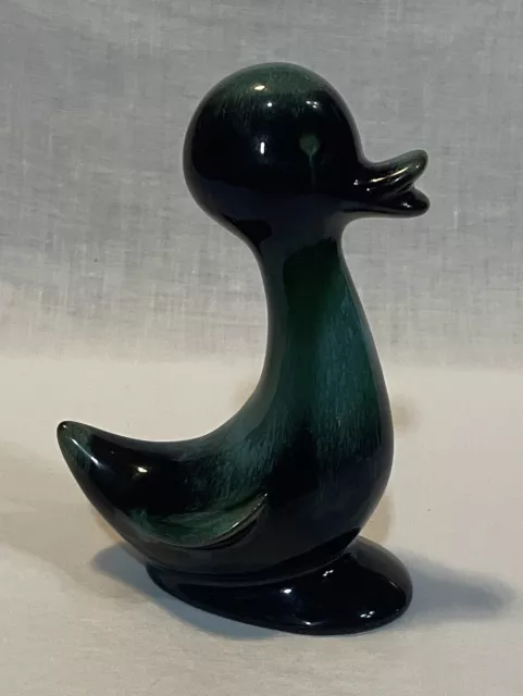 Vintage Blue Mountain Pottery Canada Duck Figurine Drip Glaze 5.25” “EXCELLENT”