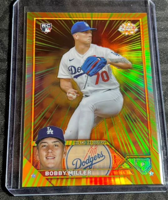 2023 TOPPS CHROME Update Bobby Miller Radiating Rookies SP 28.25