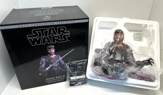 Star Wars Gentle Giant Statue Bust McQuarrie Han Solo Concept - Ltd #238 of 750