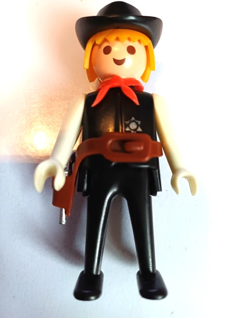 Set PLAYMOBIL Vintage Western - Prison, Shérif, Maison, Enseigne, Toit - Réf. 3423 #2 - Occasion
