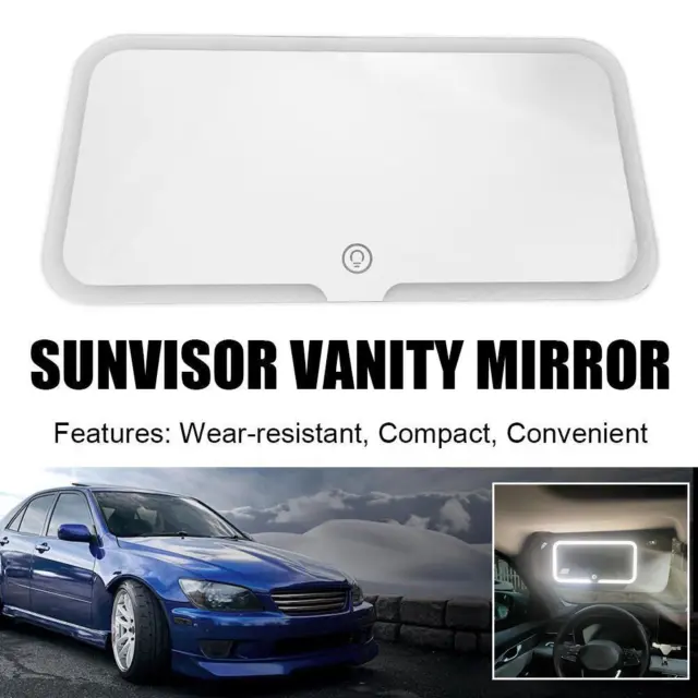 LEDs Car Sun Visor Vanity Mirror Rechargeable Makeup 3Light Mirror with Hot N9