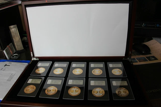 Monnaie De Paris 24 Pieces Collection Argent Et Or Avec Certificat