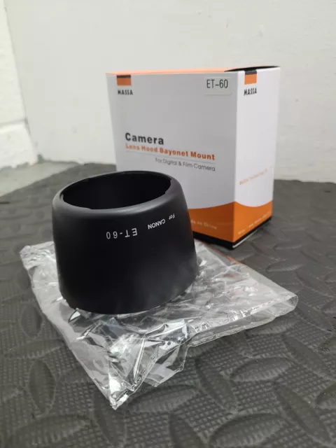 Massa Camera Lens Hood Bayonet Mount Lens Hood for Canon ET-60 Digital & Film