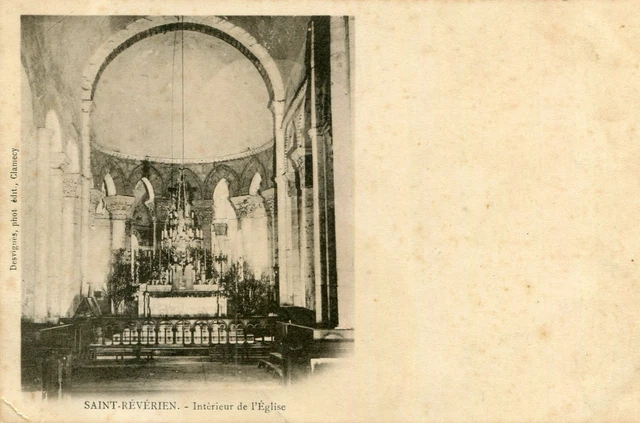 Carte SAINT REVERIEN Intérieur de l'église