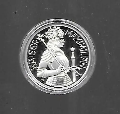 M17 Austria 1992 Cased 100 Shilling Coin Proof Grade Encapsuled W/Sleeve Silver