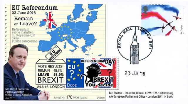 PE699T6 : FDC "23-6-16 BREXIT UK Referendum Royaume-Uni / M. Cameron" (TYPE6)