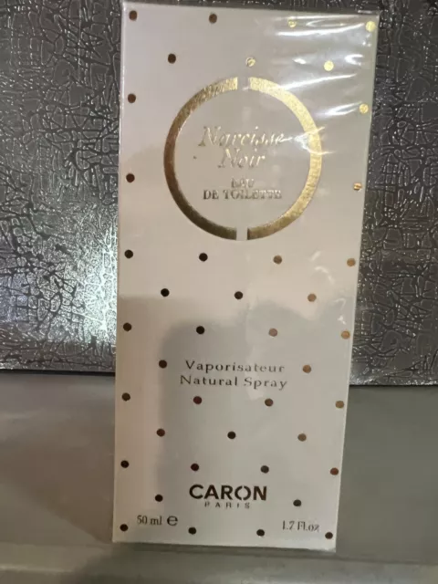 Caron Narcisse Noir 1.7 FL. OZ / 50 Eau de Toilette Spray New in Sealed Box RARE