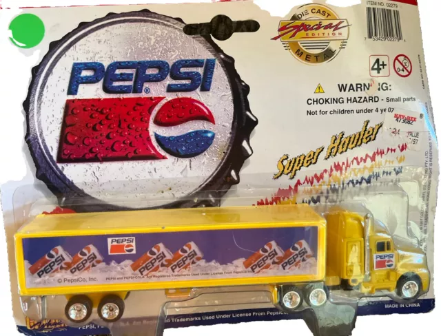 1997 Collectible Die Cast Metal Special Edition Pepsi Super Hauler