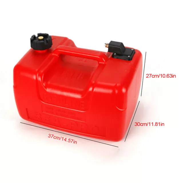 3.2Gallon Portable for Boat Marine Outboard Motor Gas Tank Plastic Fuel Tank 12L