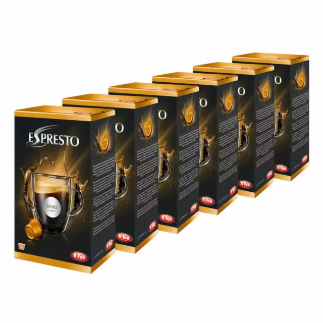 K-Fee Espresto Ritmo, Kaffee, Caffe Crema, Arabica, Intensität 5, 6 x 16 KAPSELN