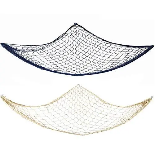 Fish Net Decor 2 Pack Decorative Fishing Nets For Home Dcor Mediterranean Theme