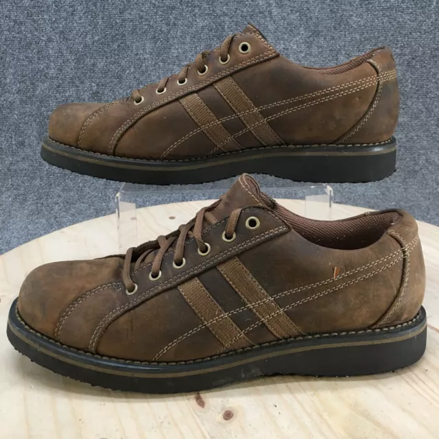 American Eagle Shoes Mens 12 Casual Oxford RN58830 Brown Leather Lace Up Low Top