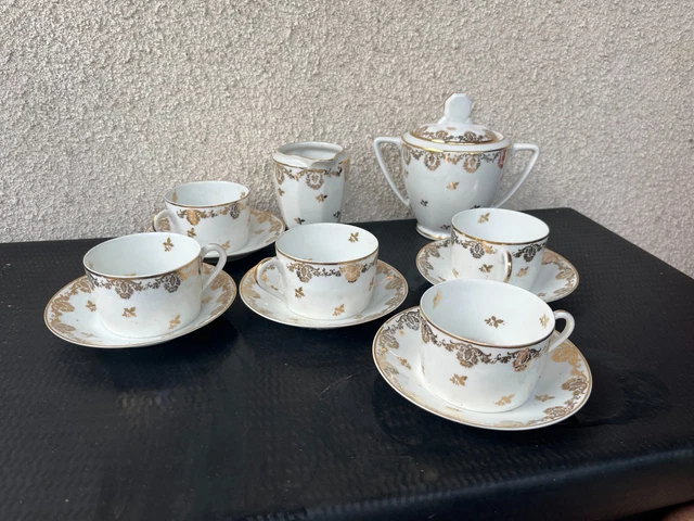 Lot de 6 assiettes vintage porcelaine M&S Berry - Arts de la table