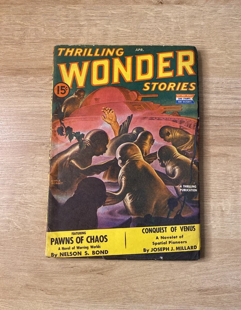 Thrilling Wonder Stories April 1943 Apr Pulp Mag William Morrison, Frank Belknap