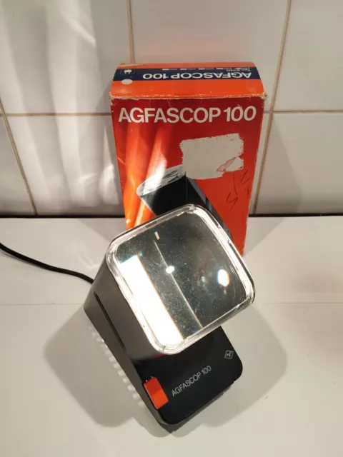VISIONNEUSE DIAPOSITIVE AGFA Agfascop 100 avec éclairage en 220 volt et sa boite EUR 25,00 - FR