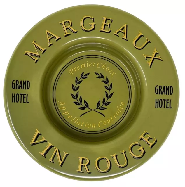 Vintage Ashtray Grand Hotel Margeaux Vin Rouge Premier Choix Appellation