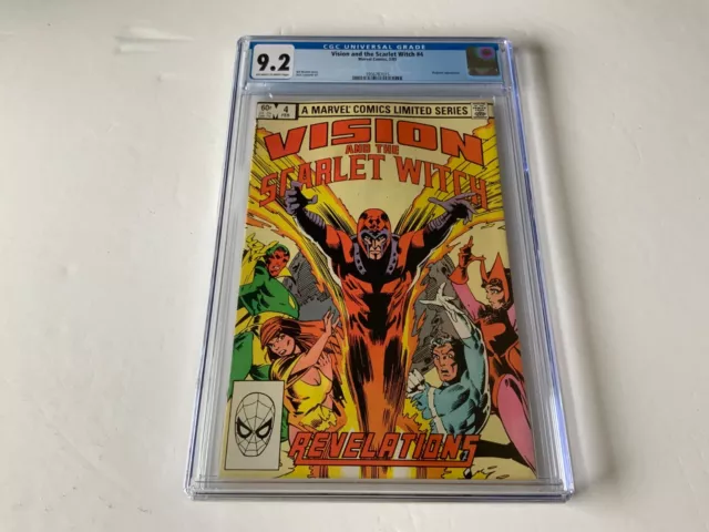 Vision And Scarlet Witch 4 Cgc 9.2 Magneto Marvel Comic 1983