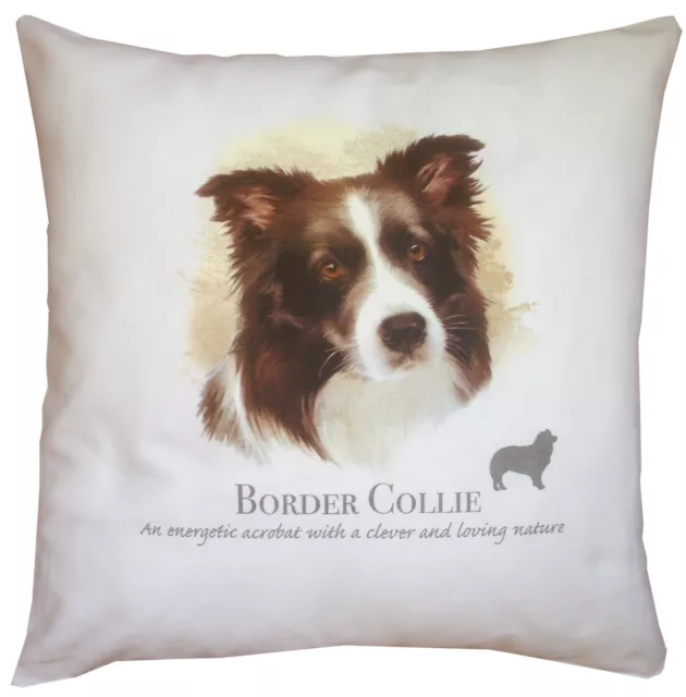 Border Collie Dog | 100% Cotton Cushion Cover with Zip | Howard Robinson | Gift