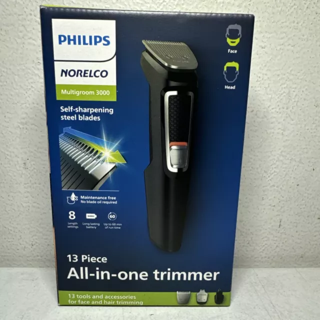 Philips Norelco Multi Groomer - 13 Piece Mens Grooming Kit For Beard, Face, Nose