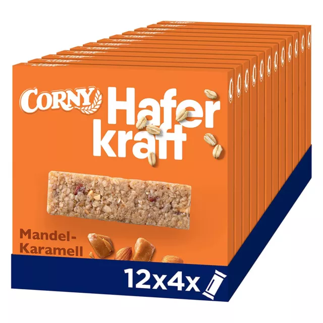 Corny Haferkraft Mandorla Caramello Barretta Imballato 140g 12er Pack