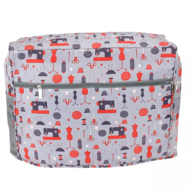 Sewing Machine Dust Storage Cover with Pockets to organize Sewing Accessories