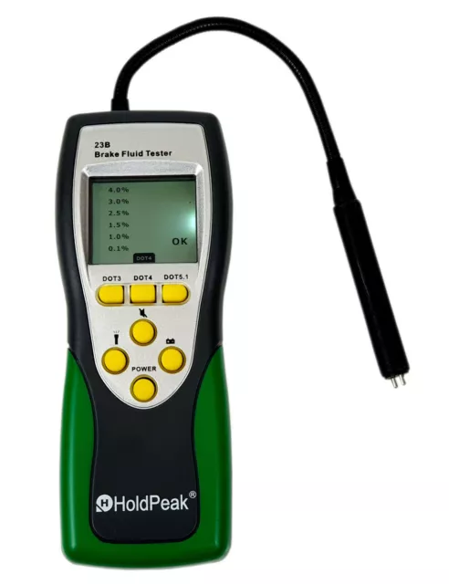 HoldPeak HP-23B Bremsflüssigkeitstester Bremsflüssigkeitsprüfer Tester DOT 1-4