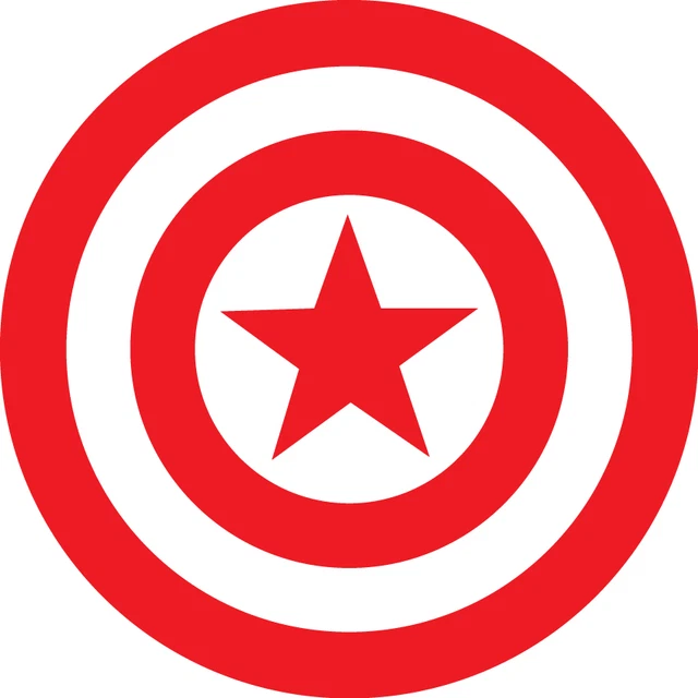 80S SUPER HERO Captain America Logo Decal Vinyl sticker wall vehicle