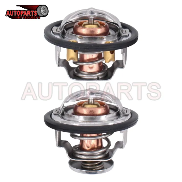 185 & 180 Degree Thermostat Front & Rear Kit Pair for GM Pickup Duramax