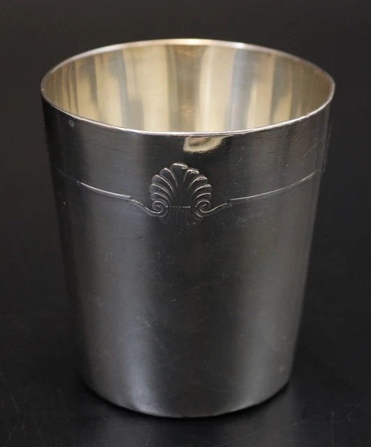 Christofle - Modèle ARIA -Verre Gobelet Timbale -Bague Argent TBE