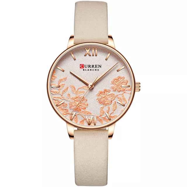 CURREN 9065 Elegant Exquisite Casual Business  Women Watch Sakura P6F4