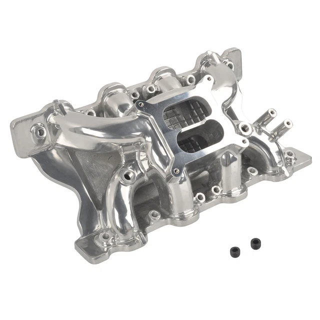 POLISHED DUAL PLANE Air Gap Intake Manifold for SBF Small Block Ford