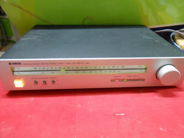 Sintonizzatore  Radio Tuner Vintage  Yamaha T-550 Stereo Hifi Argento