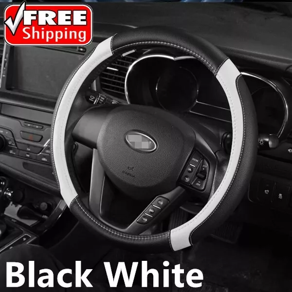 Luxury Sporty Car Steering Wheel Cover PU Leather Universal Steeling Wheel Cover