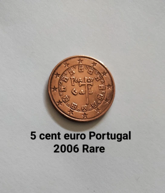 Portugal, 5 Euro Cent, 2006, Lisbonne / brillant splendide / poste suivi.