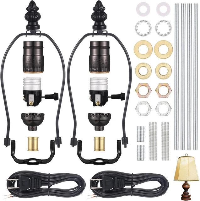 2 SET MAKE a Lamp Kit Table Lamp Kit Repair or DIY Lamp Wiring Kit with
