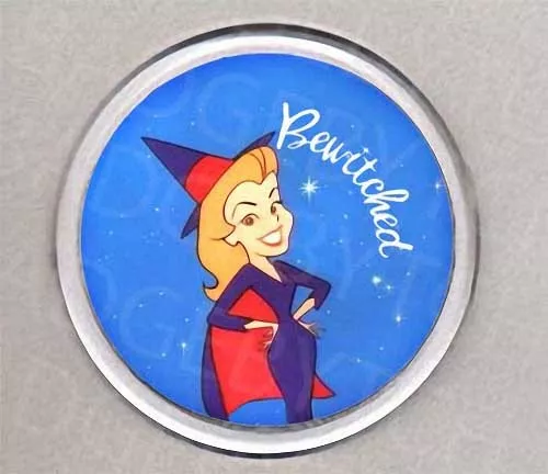 BEWITCHED round drinks COASTER - RETRO CLASSIC!