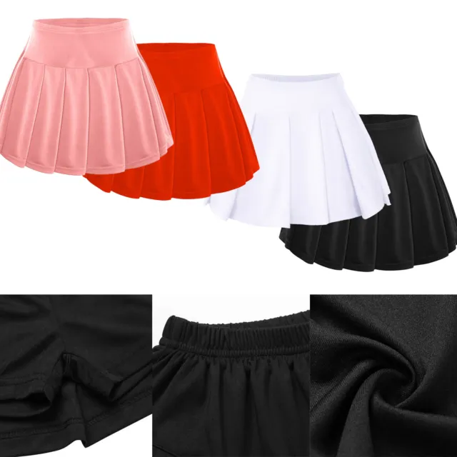 Girls Skorts Active Ping Pong Sport Golf Newly Athletic Elastic Waistband Skirt