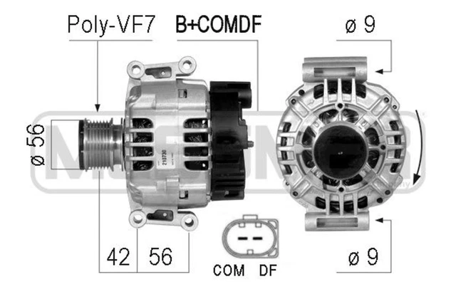 ATEC Germany 1x Alternatore 14V 120A Compatibile Con MERCEDES-BENZ