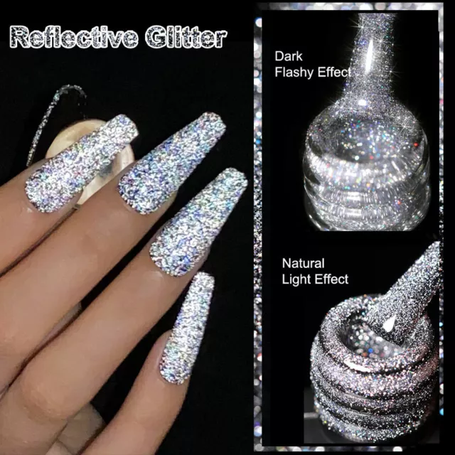 UR SUGAR Reflective Glitter UV Gel Polish Soak Off Nail Gel Super Shiny
