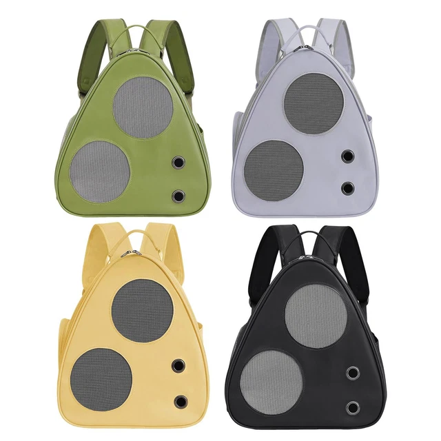 Mochila para mascotas portadora de viaje malla espacial cachorro perro gato bolsa transpirable al aire libre