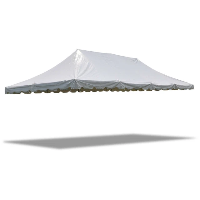 Replacement Pole Tent Canopy Top 20x40 White Cover Event Wedding Party Gazebo
