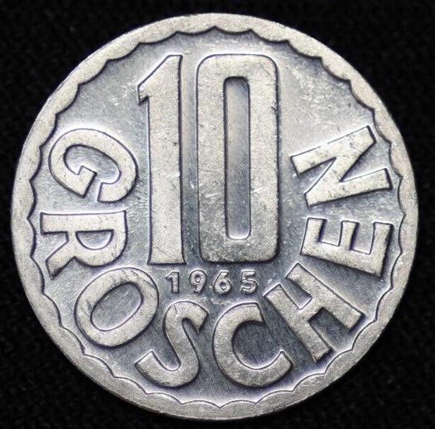 AUSTRIA ~ 1965 ~ 10 Groschen ~ ( 1 COIN ONLY ) World Coin ☘️ W-#174 ☘️