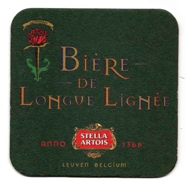 SOUS BOCK CARRÉ en Carton: Bière Belge, Bière de Longue Lignée, Stella ...