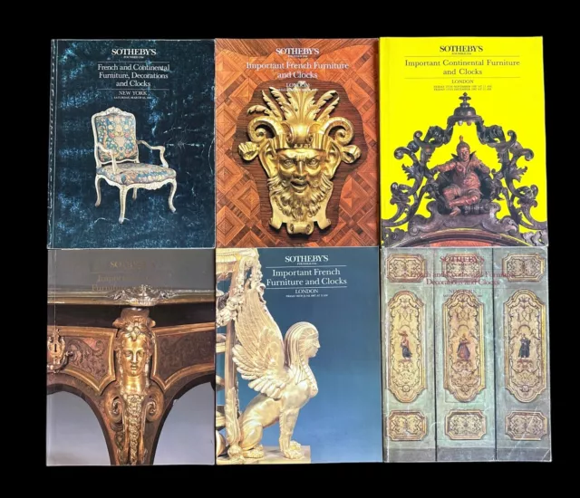 Sothebys 1985-88 French Continental Furniture & Clocks Auction Catalog NY London