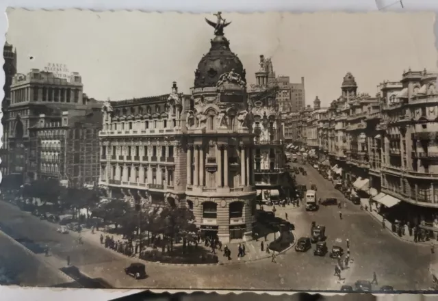 Tarjeta postal Madrid Calle de Alcala y Avenida de José Antonio